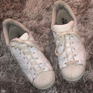 White adidas sneakers